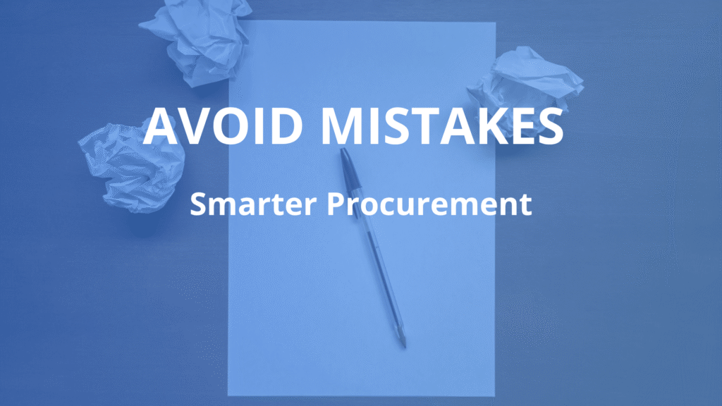 Avoide mistakes